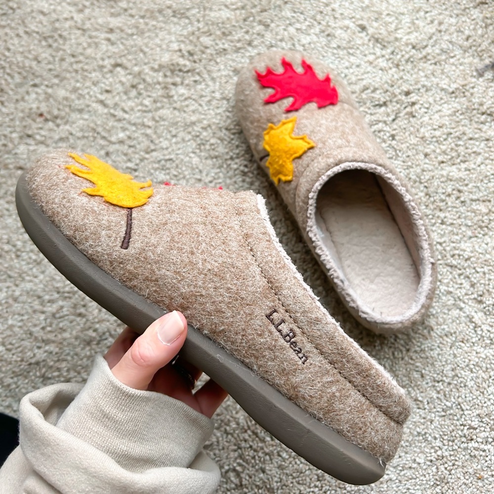 L.L. Bean Leaf Clog Slippers